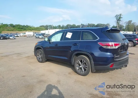 2016 Toyota Highlander Xle V6 из США, поврежденный, VIN 5TDJKRFH2GS320363